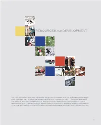 Resources and Development