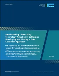 Technology Adoption in California: Developing and Piloting a Data Collection Approach