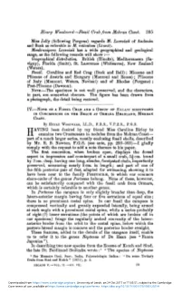 Note on a Fossil Crab and a Group of Balani Discovered In