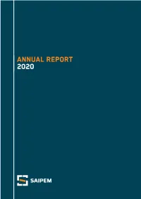 Annual Report 2020 001-082Saipembil20ing.Qxd 22-03-2021 15:15 Pagina II
