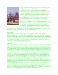 Architecture). Italian Renaissance Architect Based Their Theories and Practices on Classical Roman Example. the Renais