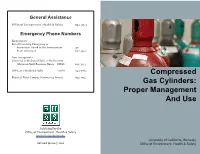 Compressed Gas Cylinders