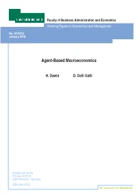 Agent-Based Macroeconomics
