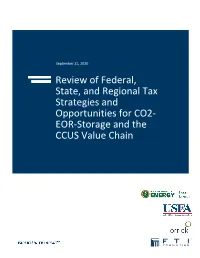EOR-Storage and the CCUS Value Chain