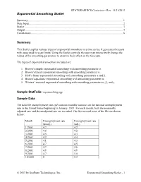Exponential Smoothing Statlet.Pdf