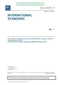 IEC 62351-7 ® Edition 1.0 2017-07