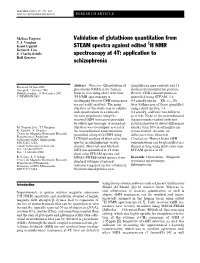Application to Schizophrenia