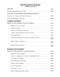 Board of Regents Minutes