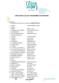 Composition Des Commissions EBER Au 14/09/2020