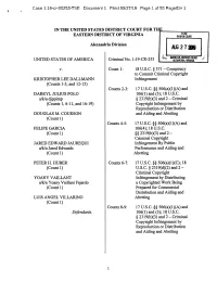 Counts 2-3: 17 USC §§ 506(A)(1)(A) and § 2319(B)