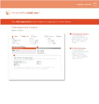 FDA-Approved Content Report Section 1