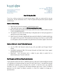 How to Pay the CRA