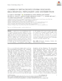PHYLOGENY and DISTRIBUTION by LARS E