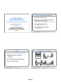 Page 1 Cache Coherence in More Detail