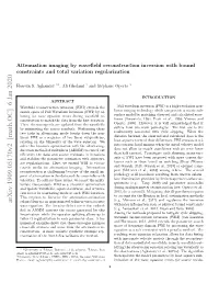 Attenuation Imaging by Wavefield Reconstruction Inversion with Bound