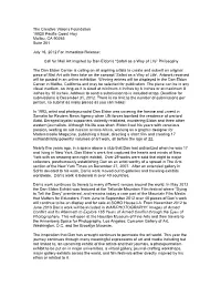 Call for Mail Art Press Release