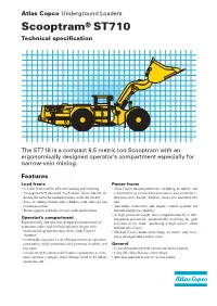 Scooptram® ST710 Technical Specification