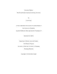The Richard Condie Fonds and Archiving Animation
