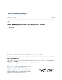 What Is Family Preservation and Why Does It Matter?