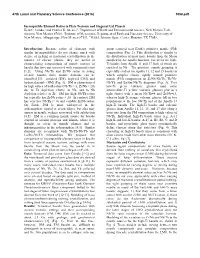 Incompatible Element Ratios in Plate Tectonic and Stagnant Lid Planets Kent C. Condie1 and Charles K. Shearer 2. 1Department Of