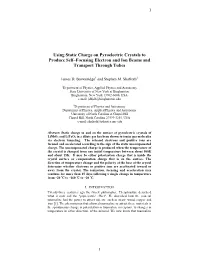 Using Static Charge on Pyroelectric Crystals to Produce Self–Focusing Electron and Ion Beams and Transport Through Tubes