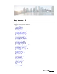 Applications: F