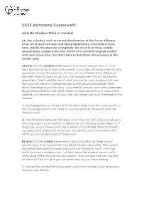 GCSE Astronomy Coursework