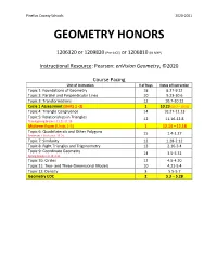 Geometry Honors