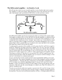 The Differential Amplifier