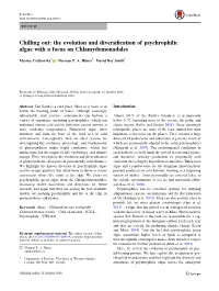 Chilling Out: the Evolution and Diversification of Psychrophilic Algae with a Focus on Chlamydomonadales