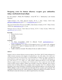 Designing Exons for Human Olfactory Receptor Gene Subfamilies Using a Mathematical Paradigm