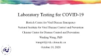 Laboratory Testing for COVID-19
