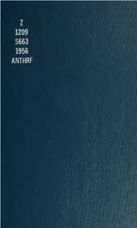 List of Publications of the Bureau of American Ethnology : with Index To