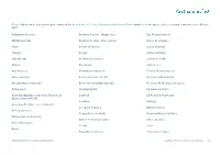 Participant List