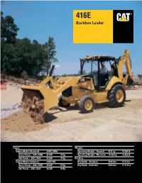 Specalog for 416E Backhoe Loader, AEHQ5684-01