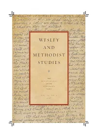 Wesley and Methodist Studies
