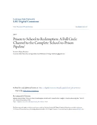 A Full Circle Channel to the Complete 'School-To-Prison Pipeline'