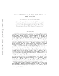 Arxiv:1601.04786V1 [Math.MG] 19 Jan 2016 Much of the Notation Will Look Similar, but Mean Very Diﬀerent Things