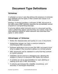 Document Type Definitions