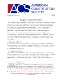Program Guide 2018 Safeguarding the Rule Of