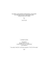 Teaching and Learning with Digital Evolution: Factors Influencing Implementation and Student Outcomes