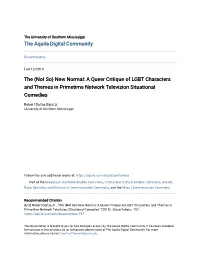 A Queer Critique of LGBT Characters and Themes in Primetime Network Television Situational Comedies