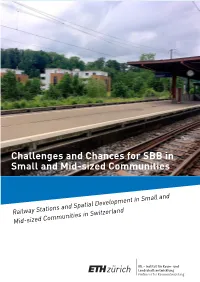 Challenges and Chances for SBB in Small and Mid-Sized Communities