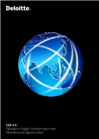 CSP 2.0 Operator's Digital Transformation with New Revenue Opportunities