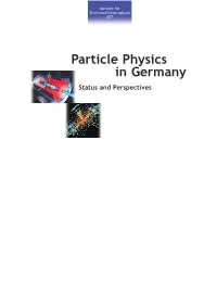 Particle Physics in Germany
