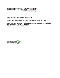 Softlayer Technologies, Inc