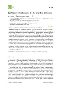 Synthetic Mutualism and the Intervention Dilemma