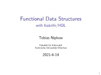 Functional Data Structures with Isabelle/HOL