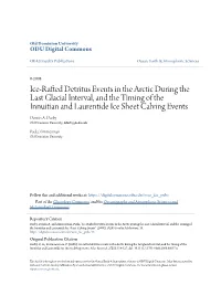 Ice-Rafted Detritus Events in the Arctic During the Last Glacial Interval, and the Timing of the Innuitian and Laurentide Ice Sheet Calving Events Dennis A