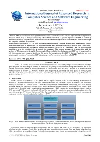 Overview of IPTV Pallavi V